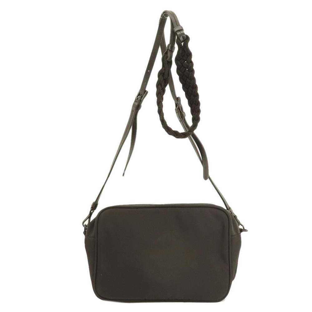 Prada camera ReNylon Black strap shoulder braided bag Black